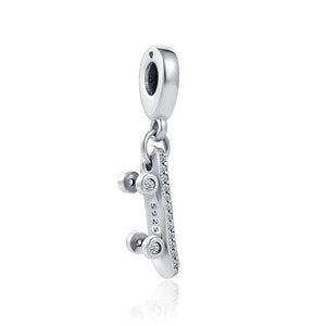 925 Sterling Silver Sports Charm Bead for Bracelet DIY Jewelry Gift