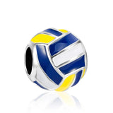 925 Sterling Silver Sports Charm Bead for Bracelet DIY Jewelry Gift