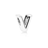 925 Silver A-Z Letter Charm DIY Beads for Charms Bracelet Jewelry