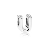 925 Silver A-Z Letter Charm DIY Beads for Charms Bracelet Jewelry