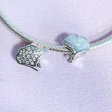 Parrot Rabbit Leaf Pendants Charms Bead Fit Pendant Charm 925 Silver Bracelet