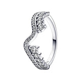 925 Sterling Silver Wave Ring Earrings Charm Fit Women Fine Jewelry Gift