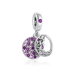 925 Sterling Silver Butterfly Green Four Clover Leaf Charm Bead