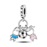 925 Silver Star Eyes Fatima Hamsa Hand Moon Beads Bracelet