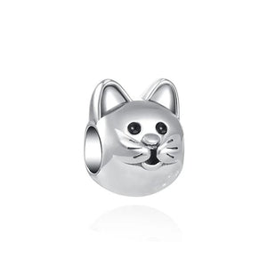 925 Silver Cat Dog Pig Heart Dangle Charms for Bracelet