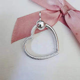 Multicolor O Shape Charm Dangle 925 Sterling Silver Pendant