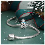 Christmas Surprise Pendants Charms 925 Silver Bead Bracelet DIY Jewelry
