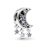 925 Silver Coffee Cup Cactus Daisies Balloon Charm Bead Fit Bracelet
