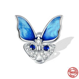 SilverButterfly Charm Bead for Women DIY Jewelry