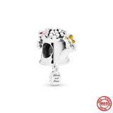 SilverButterfly Charm Bead for Women DIY Jewelry