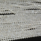 Natural Flash Moonstone Faceted Round Beads 3.3mm