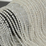 Natural Flash Moonstone Faceted Round Beads 3.3mm