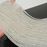 Natural Flash Moonstone Faceted Round Beads 3.3mm