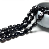 100% Natural Schorl Tourmaline Gravel Gemstone Spacer Beads