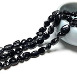 100% Natural Schorl Tourmaline Gravel Gemstone Spacer Beads