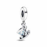Pet Cat Dog Bow Charm Bracelet s925 Silver Pendant Bead Women Jewelry