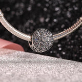 925 Sterling Silver Clear MOM Love Heart Spacer Beads Charm