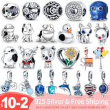 925 Sterling Silver DIY Animal Pendant Charms Beads