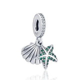 Summer Ocean DIY Bead Charms 925 Sterling Silver Bracelet Accessories