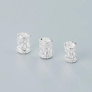 5pcs 925 Sterling Silver Hollow Out Spacer Beads 5.5mm DIY Jewelry Making