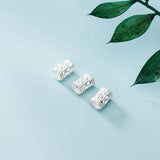 5pcs 925 Sterling Silver Hollow Out Spacer Beads 5.5mm DIY Jewelry Making