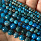 Natural Stone Round Beads for Jewelry Making - Amethyst Jade Agate Rose Quartz
