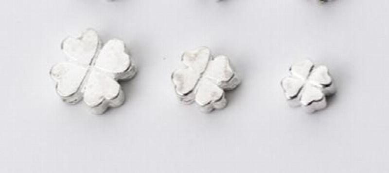 925 Sterling Silver Clover Spacer Beads 5mm 6mm 8mm DIY Jewelry Making