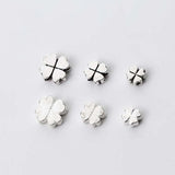925 Sterling Silver Clover Spacer Beads 5mm 6mm 8mm DIY Jewelry Making
