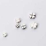 925 Sterling Silver Clover Spacer Beads 5mm 6mm 8mm DIY Jewelry Making
