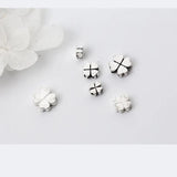 925 Sterling Silver Clover Spacer Beads 5mm 6mm 8mm DIY Jewelry Making
