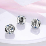 925 Silver Egyptian Pharaoh Demon Eye Beads for Bracelet Making