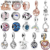 925 Silver Crown Carriage Love Life Tree Charm for Women's Bracelet