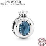 925 Silver Crown Carriage Love Life Tree Charm for Women's Bracelet