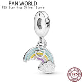 925 Silver Crown Carriage Love Life Tree Charm for Women's Bracelet