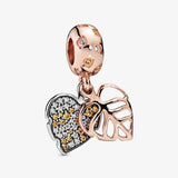 Tree of Life Lock Heart Charm Pendant Bead Rose Silver 925 DIY Women Jewelry