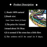 Natural Gem Round Stone Beads for Jewelry Making DIY