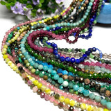 Natural Gem Round Stone Beads for Jewelry Making DIY