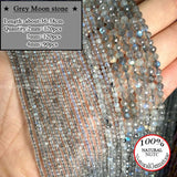 Natural Gem Round Stone Beads for Jewelry Making DIY