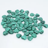 Malachite Heart Beads 15mm 2 Piece Set