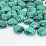 Malachite Heart Beads 15mm 2 Piece Set