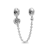 925 Silver Charm Dance Safety Chain Birthday Bead for Bracelet