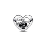 925 Silver Heart Charm Pendant for Bracelets DIY Jewelry Gift