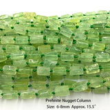 Prehnite Faceted Round Rondelle Edge Beads for Jewelry Making
