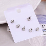 Crystal Butterfly Flower Fish Stud Earrings Set