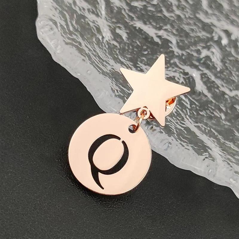 Personalized Snowflake Pin Set Jewelry, Stainless Steel Brooch Gift