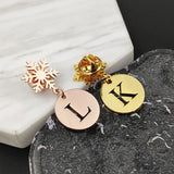 Personalized Snowflake Pin Set Jewelry, Stainless Steel Brooch Gift