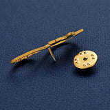 Butterfly Name Brooch Stainless Steel Letters Lapel Pin