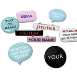 Customizable Photo Brooch Ladies Backpack Lapel Pin Badge Gift