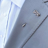 Custom Initials Suit Pins Stainless Steel Brooches for Formal Occasions