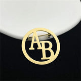 Personalized Stainless Steel Brooch Charm Jewelry